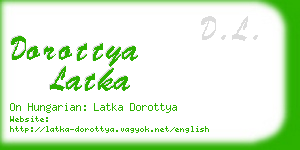 dorottya latka business card